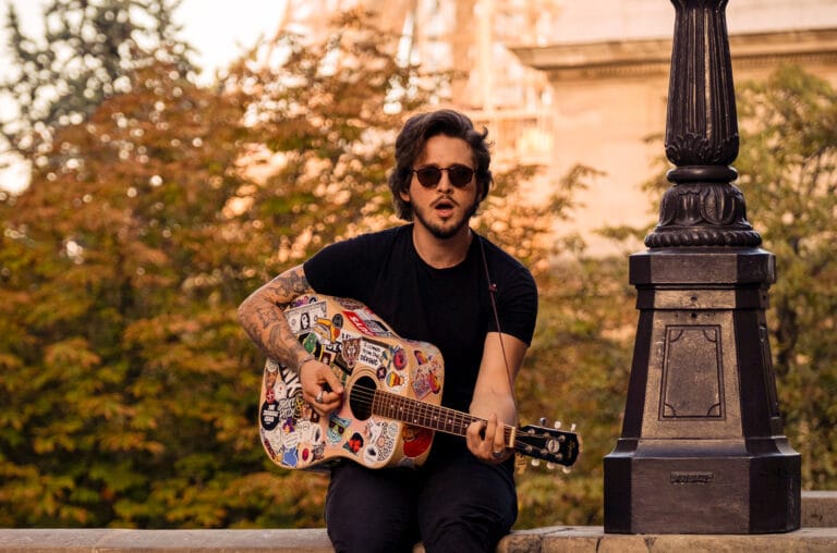 Wilany Germano with guitar
